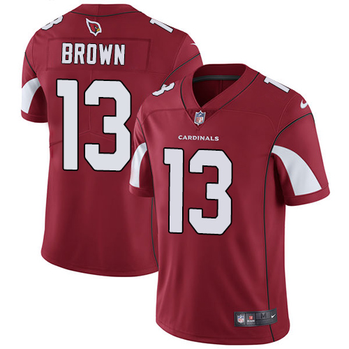 Nike Cardinals #13 Jaron Brown Red Team Color Men's Stitched NFL Vapor Untouchable Limited Jersey